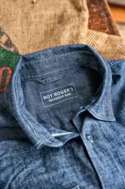 Uomo Roy Rogers Selvedge Bar|Camicie|Akansas Man Jap Selvedge Chambray Rinse