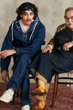 Uomo Roy Rogers Capispalla|Anorak 70th Denim Cimosa Rinse