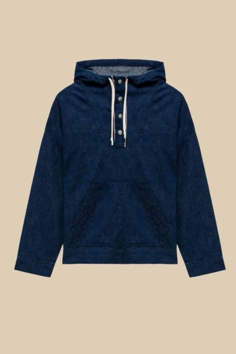 Uomo Roy Rogers Capispalla|Anorak 70th Denim Cimosa Rinse