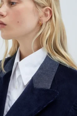 Donna Roy Rogers Capispalla|Blazer Doppiopetto In Velluto