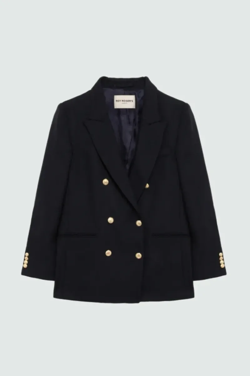 Donna Roy Rogers Capispalla|Blazer Doppiopetto Twill