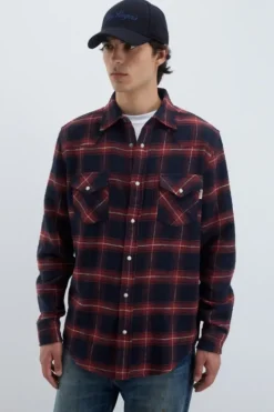 Uomo Roy Rogers Camicie|Camicia Martin Check Washed
