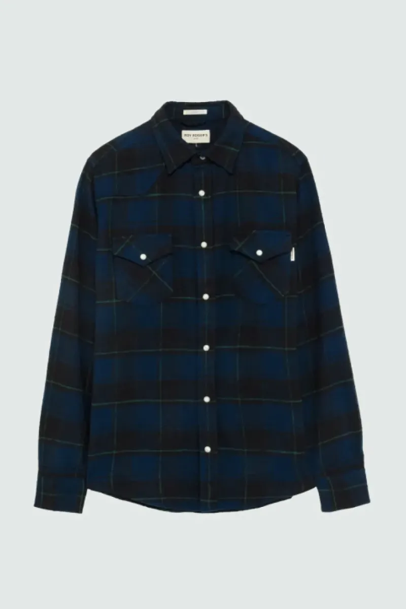 Uomo Roy Rogers Camicie|Camicia Martin Check Washed
