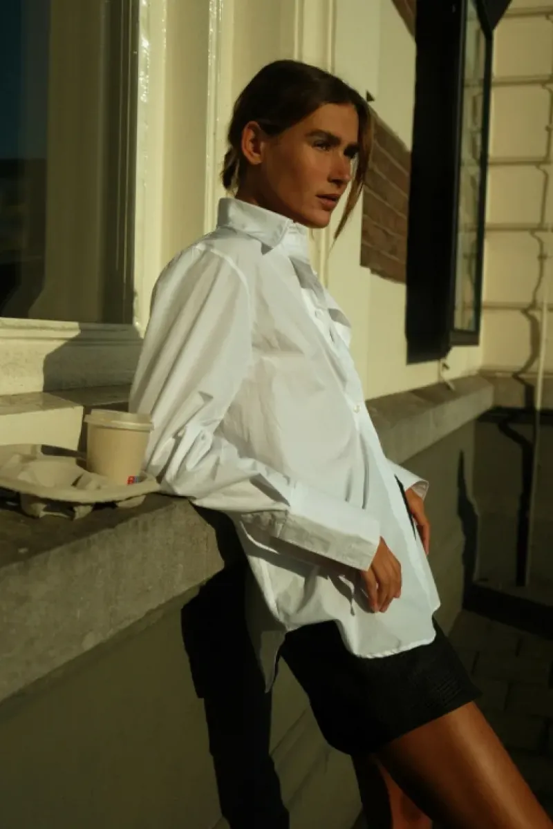 Donna Roy Rogers Camicie|Camicia Mimi Popeline Washed