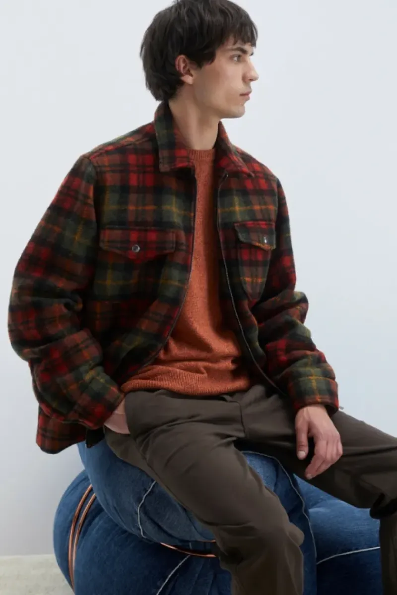 Uomo Roy Rogers Capispalla|Camicia Over Cottage Check