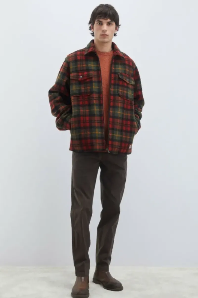 Uomo Roy Rogers Capispalla|Camicia Over Cottage Check