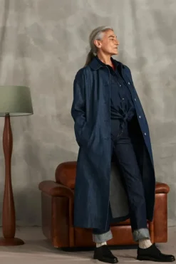 Donna Roy Rogers Camicie|Camicia Western 70th Denim Cimosa Rinse