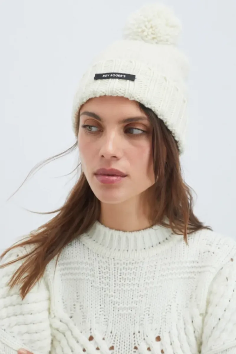 Donna Roy Rogers Accessori|Cappello Beanie Pon Pon