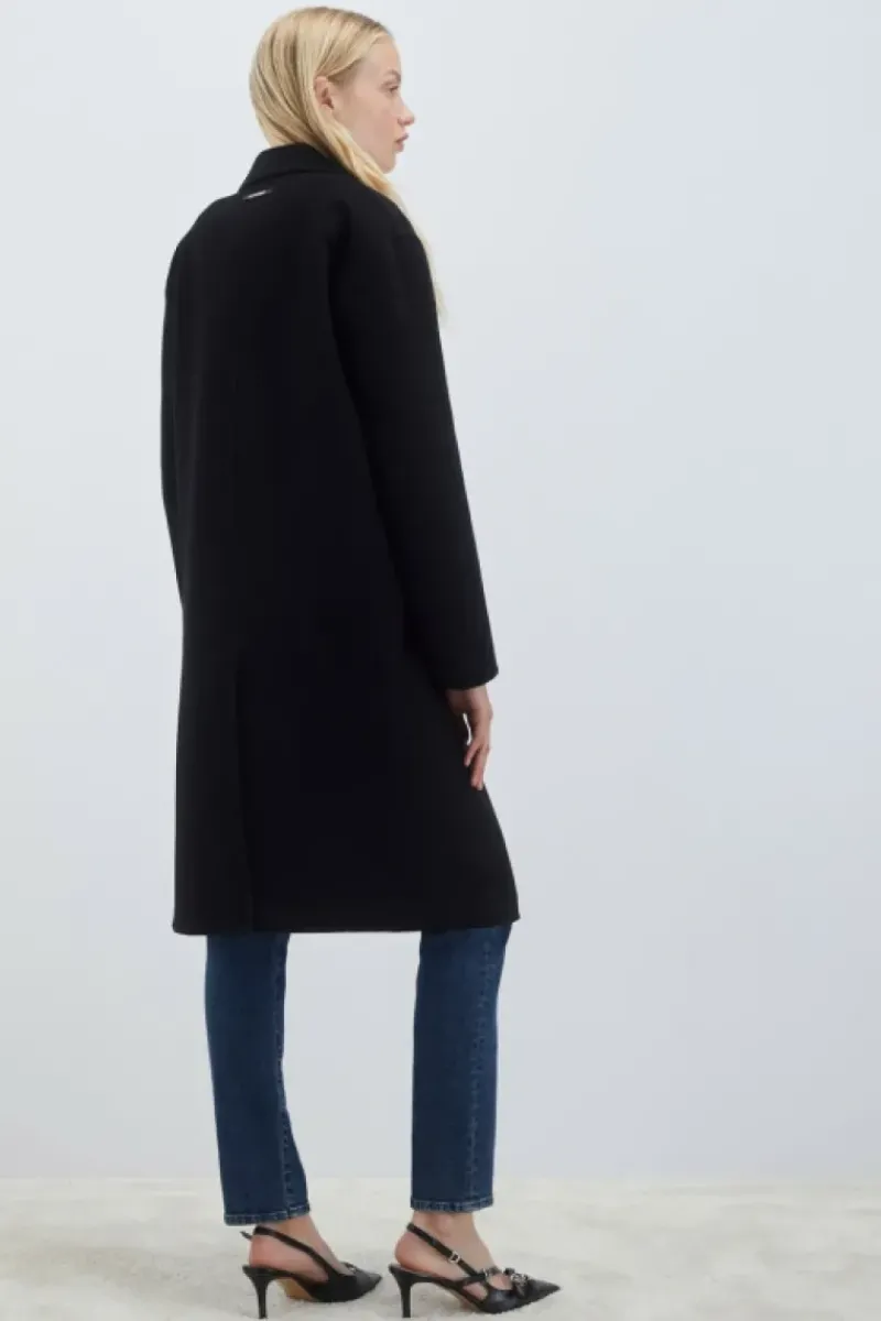 Donna Roy Rogers Capispalla|Cappotto Doppiopetto In Lana