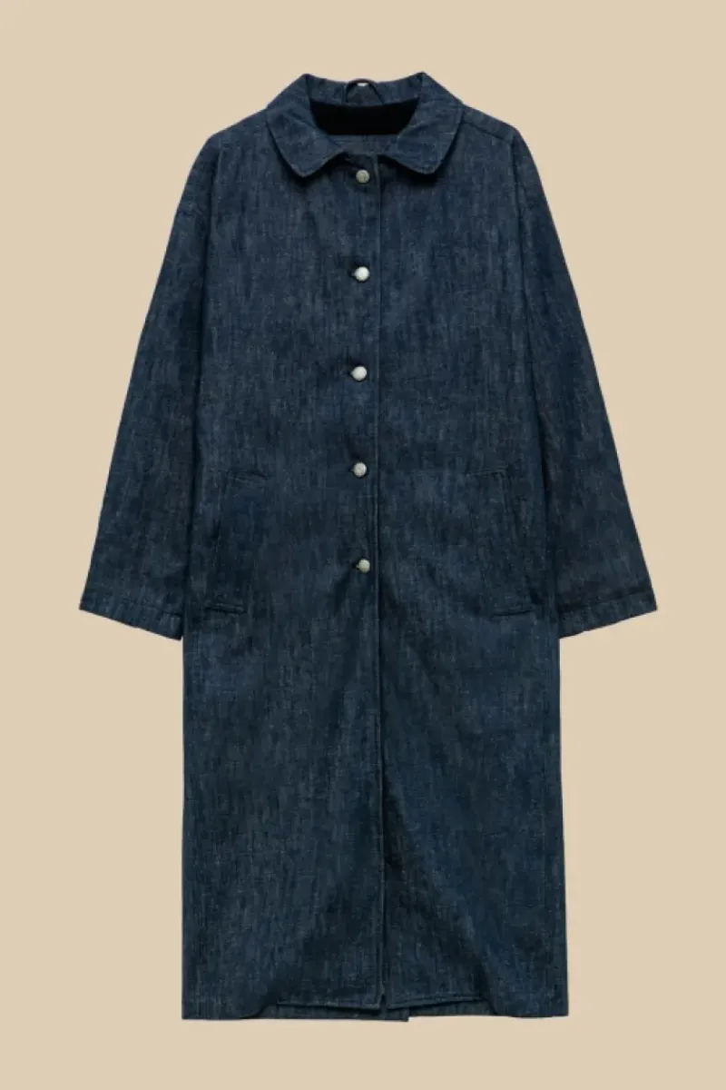 Donna Roy Rogers Capispalla|Cappotto Vintage 60 70th Denim Rinse