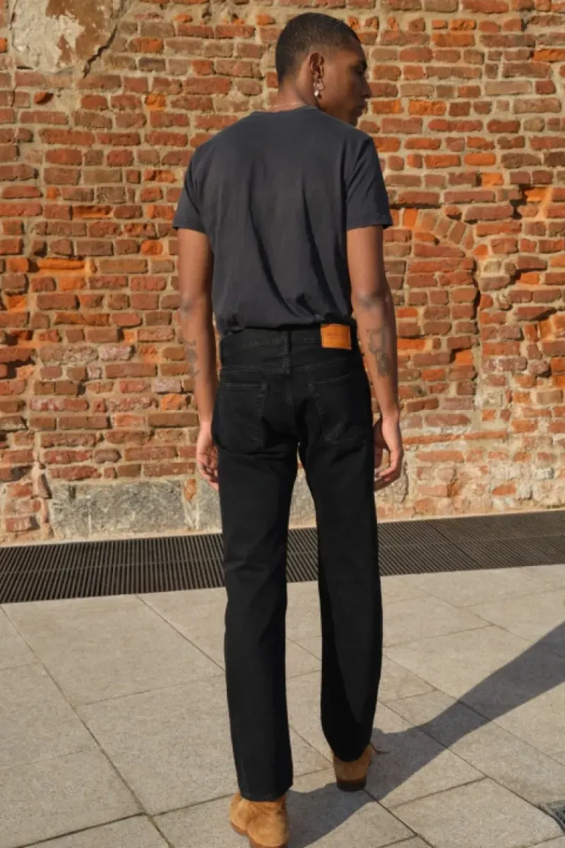 Uomo Roy Rogers Selvedge Bar|Jeans|Cult Wide Selvedge Bar Roy Roger's Black Denim Super S.w.