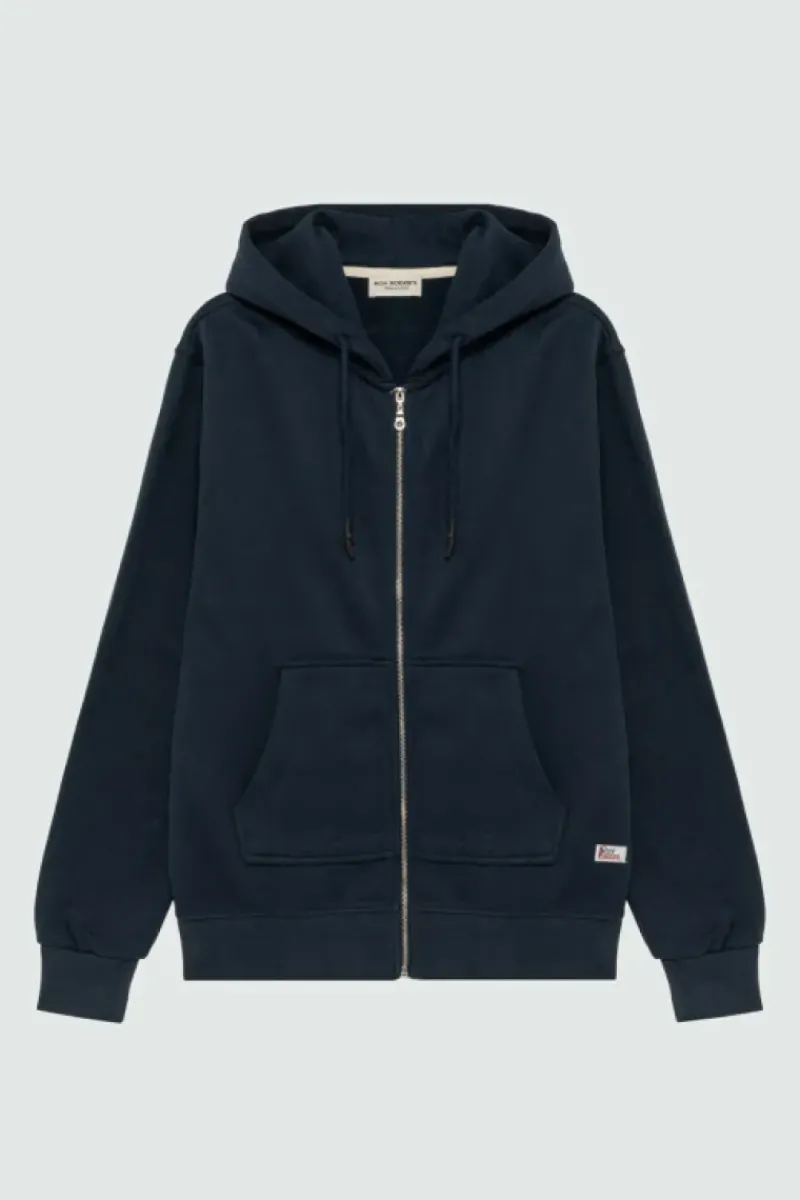 Uomo Roy Rogers Maglieria E Felpe|Felpa Brushed Con Cappuccio E Zip
