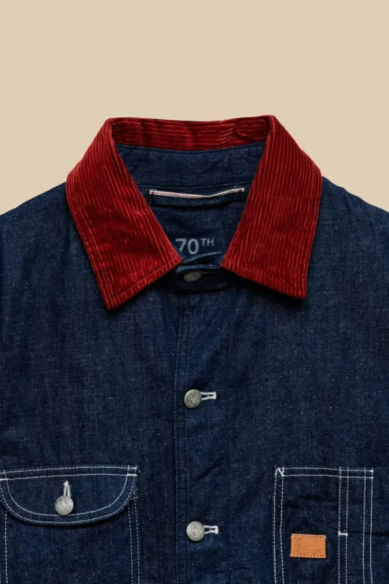 Uomo Roy Rogers Capispalla|Giacca Carcere 70th Denim Cimosa Rinse