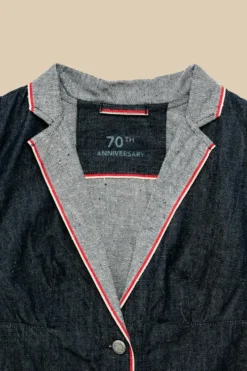 Donna Roy Rogers Capispalla|Giacca Destrutturata 70th Denim Cimosa Rinse