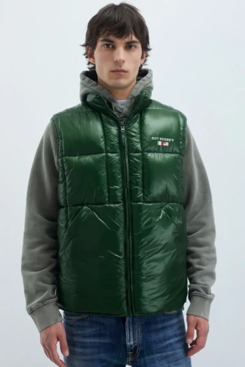 Uomo Roy Rogers Capispalla|Gilet In Nylon Ripstop