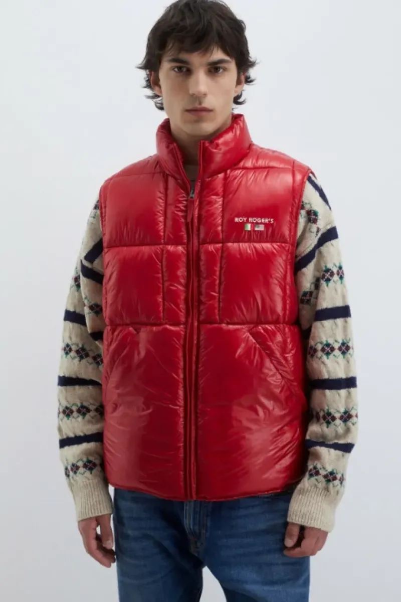 Uomo Roy Rogers Capispalla|Gilet In Nylon Ripstop