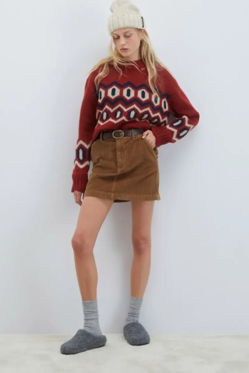 Donna Roy Rogers Pantaloni E Gonne|Gonna Gilda In Velluto French