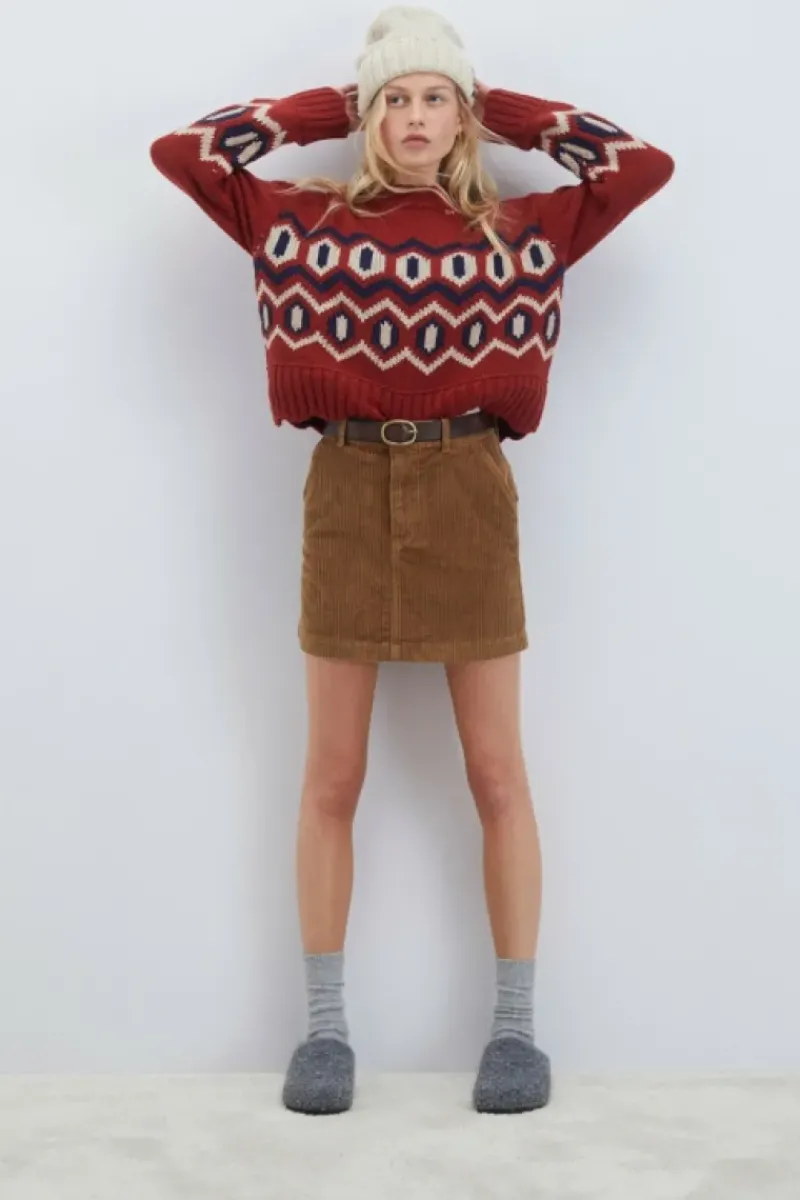 Donna Roy Rogers Pantaloni E Gonne|Gonna Gilda In Velluto French