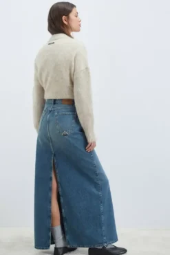 Donna Roy Rogers Pantaloni E Gonne|Gonna Jinny In Denim Iconic