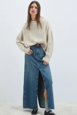 Donna Roy Rogers Pantaloni E Gonne|Gonna Jinny In Denim Iconic