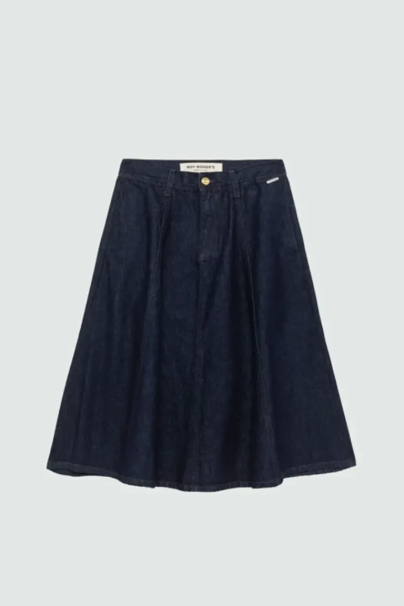 Donna Roy Rogers Pantaloni E Gonne|Gonna Loren Denim Rinse