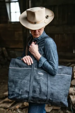 Donna Roy Rogers Selvedge Bar|Accessori|Icon Tote Bag Jap Selvedge Denim Raw