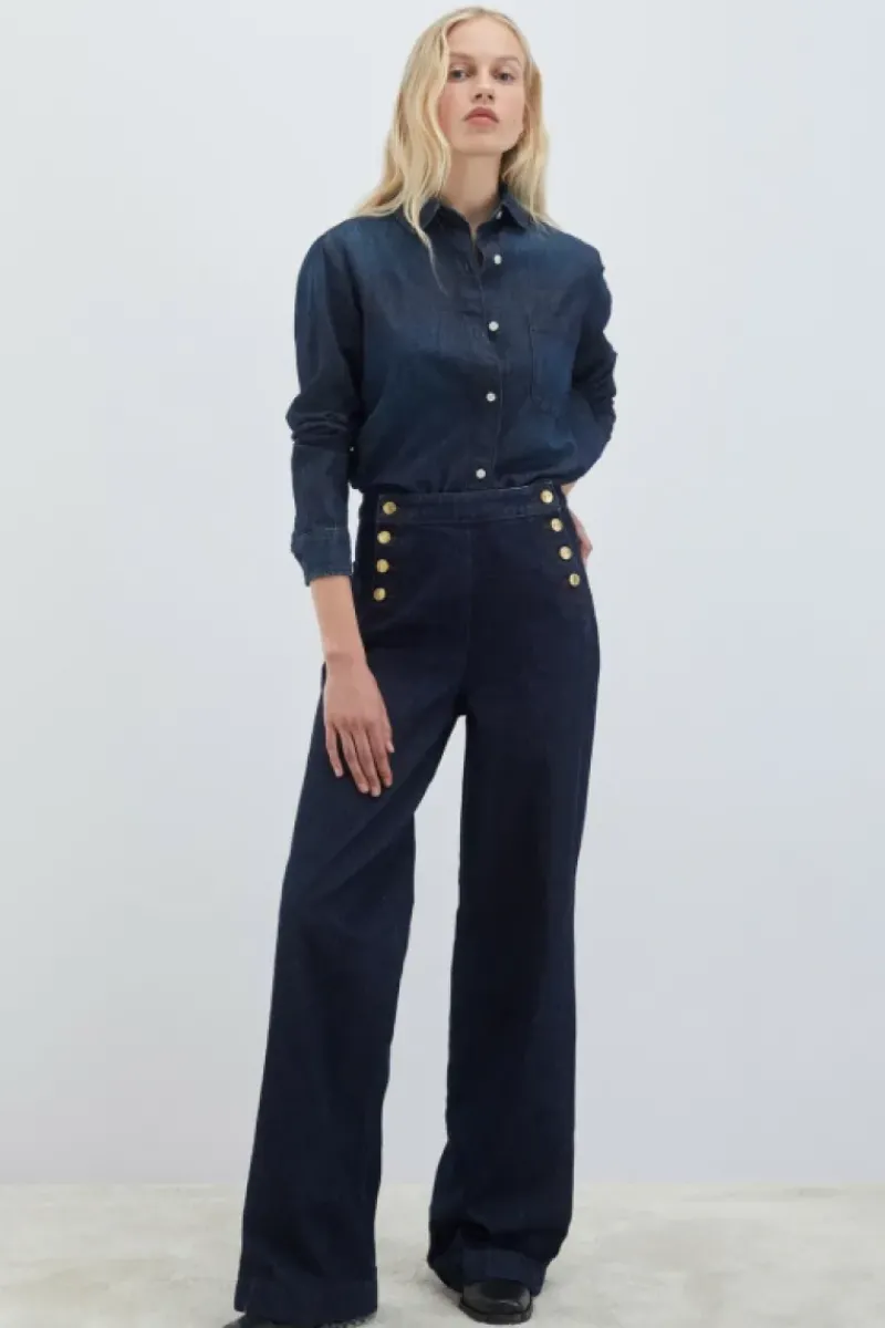 Donna Roy Rogers Pantaloni E Gonne|Jeans Charlie Denim Rinse