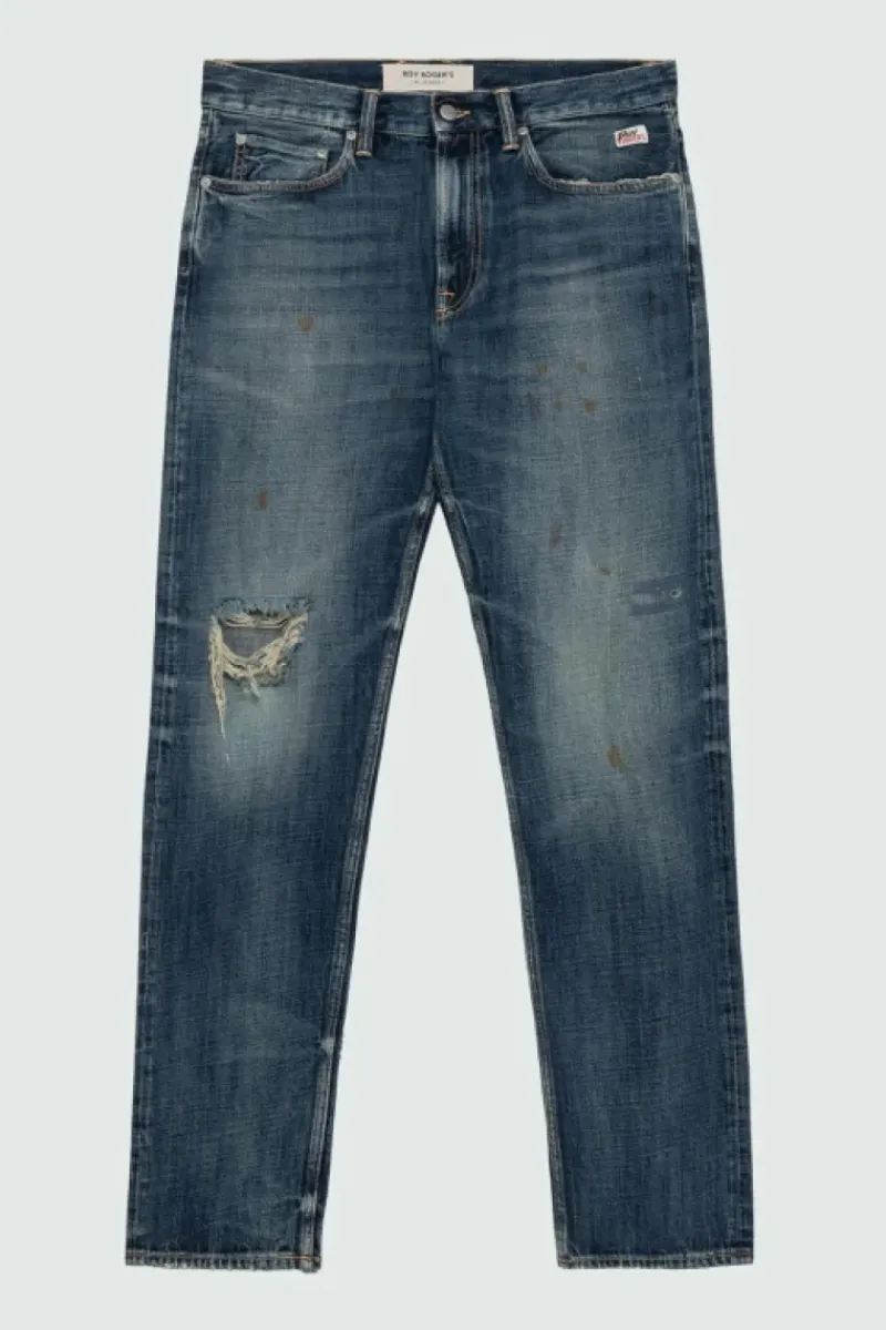 Uomo Roy Rogers Jeans|Regular|Jeans Re-search Cult Wide Royal