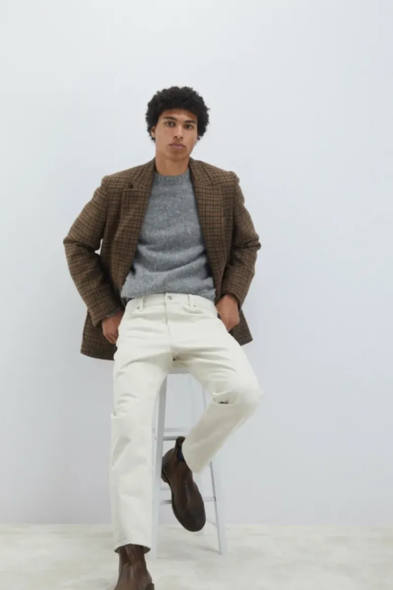 Uomo Roy Rogers Pantaloni|Jeans Re-search Dapper Bull Pure