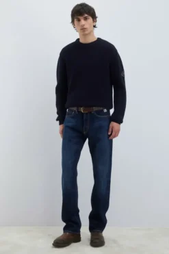 Uomo Roy Rogers Maglieria E Felpe|Maglia Girocollo In Lana Punto Inglese