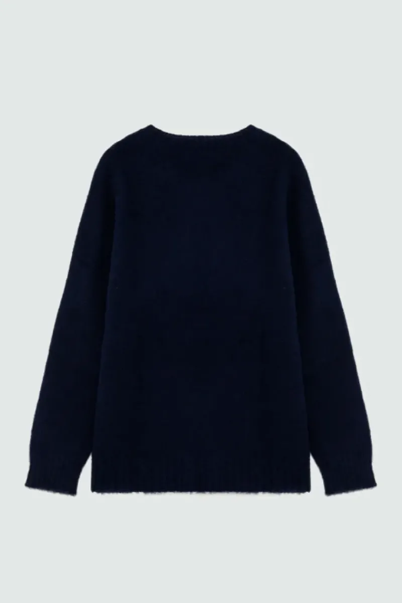 Uomo Roy Rogers Maglieria E Felpe|Maglia Girocollo In Lana Shetland Brushed