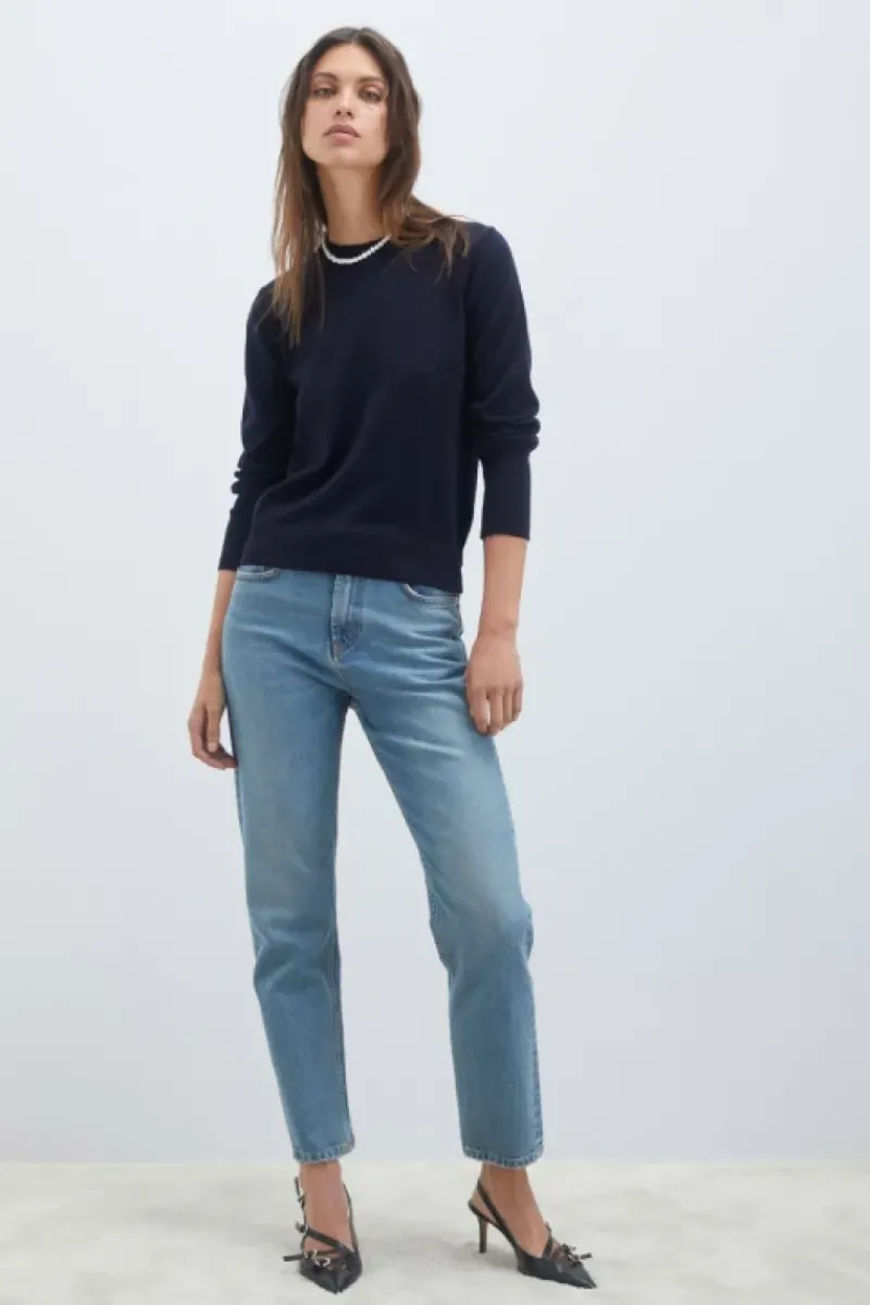 Donna Roy Rogers Maglieria E Felpe|Maglia Girocollo In Pura Lana