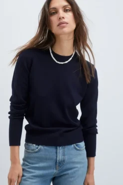 Donna Roy Rogers Maglieria E Felpe|Maglia Girocollo In Pura Lana
