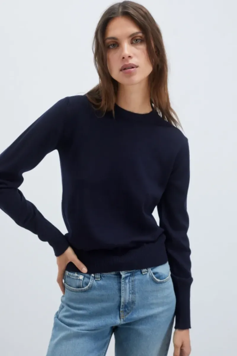 Donna Roy Rogers Maglieria E Felpe|Maglia Girocollo In Pura Lana