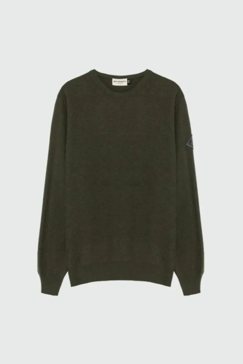 Uomo Roy Rogers Maglieria E Felpe|Maglia Girocollo Punto Stuoia In Lana E Cashmere