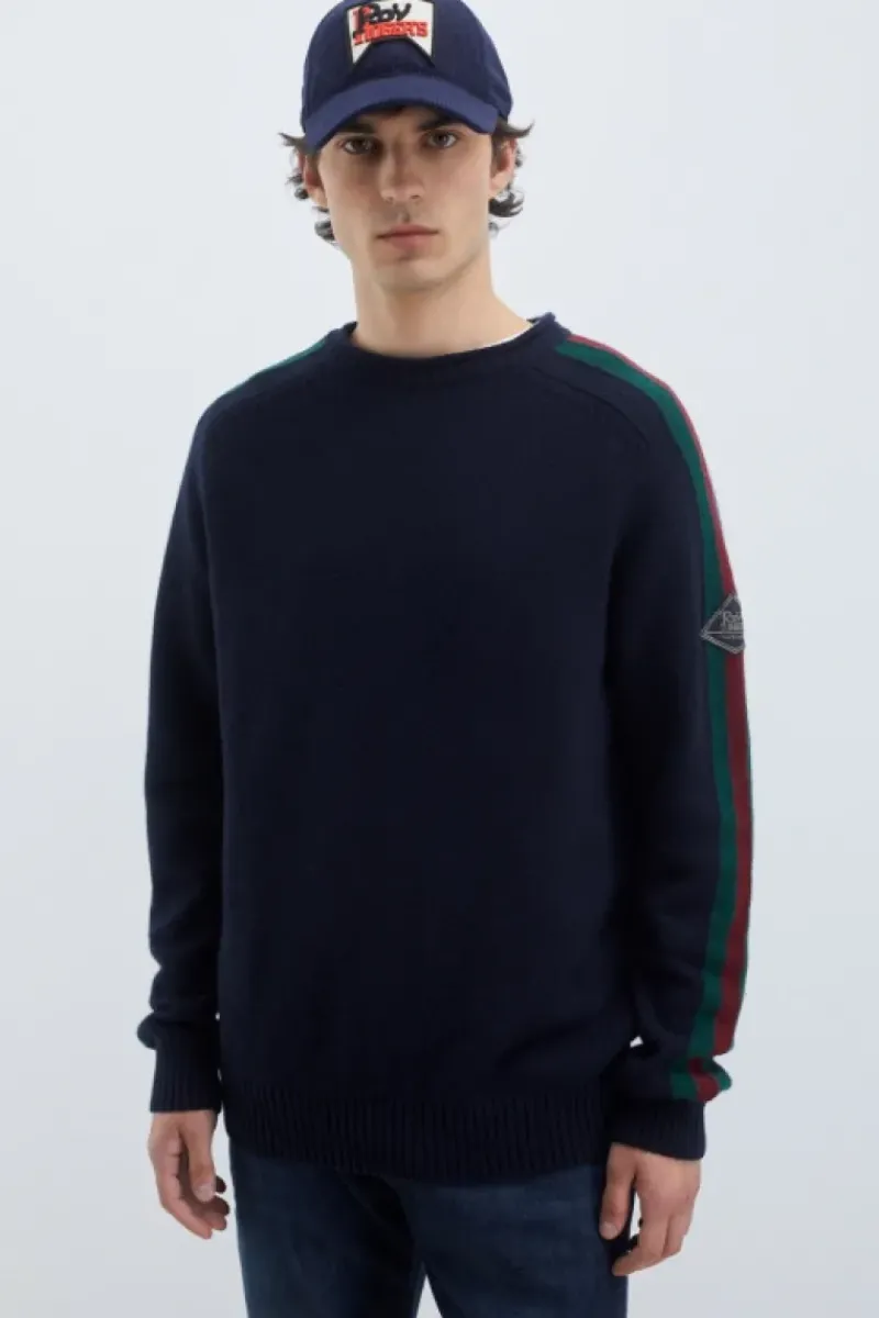 Uomo Roy Rogers Maglieria E Felpe|Maglia Girocollo Racing In Lana E Cashmere