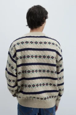 Uomo Roy Rogers Maglieria E Felpe|Maglia Girocollo Vintage In Lana Shetland
