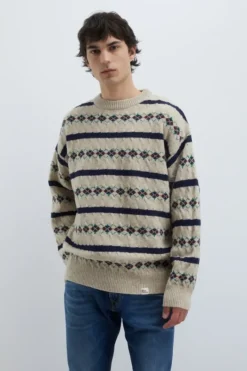 Uomo Roy Rogers Maglieria E Felpe|Maglia Girocollo Vintage In Lana Shetland
