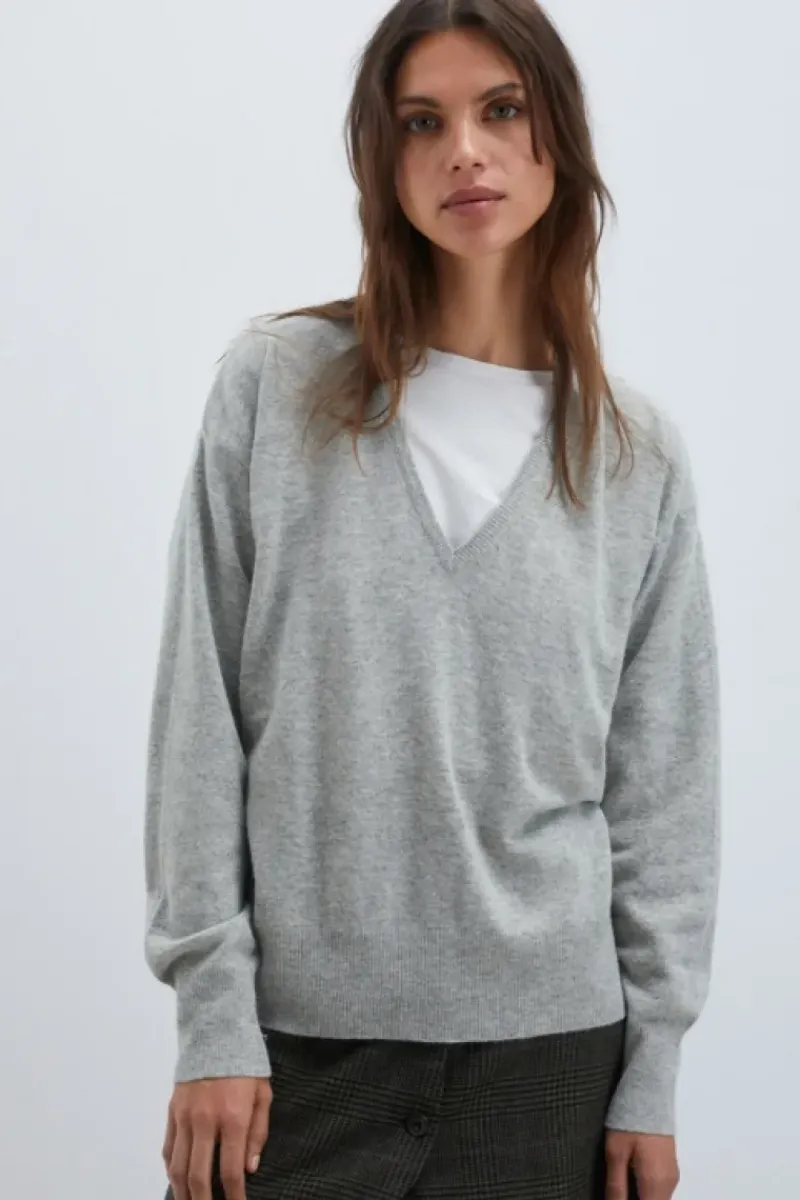 Donna Roy Rogers Maglieria E Felpe|Maglia Scollo V In Lana E Cashmere