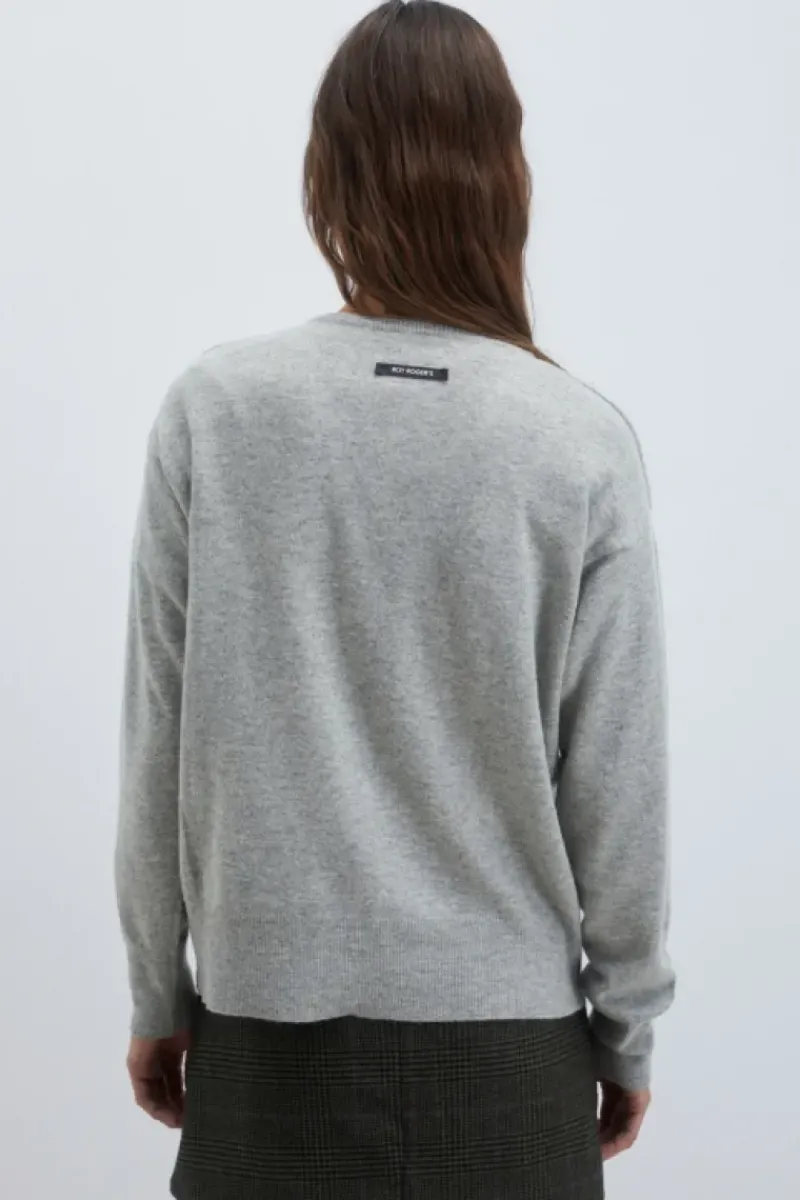 Donna Roy Rogers Maglieria E Felpe|Maglia Scollo V In Lana E Cashmere