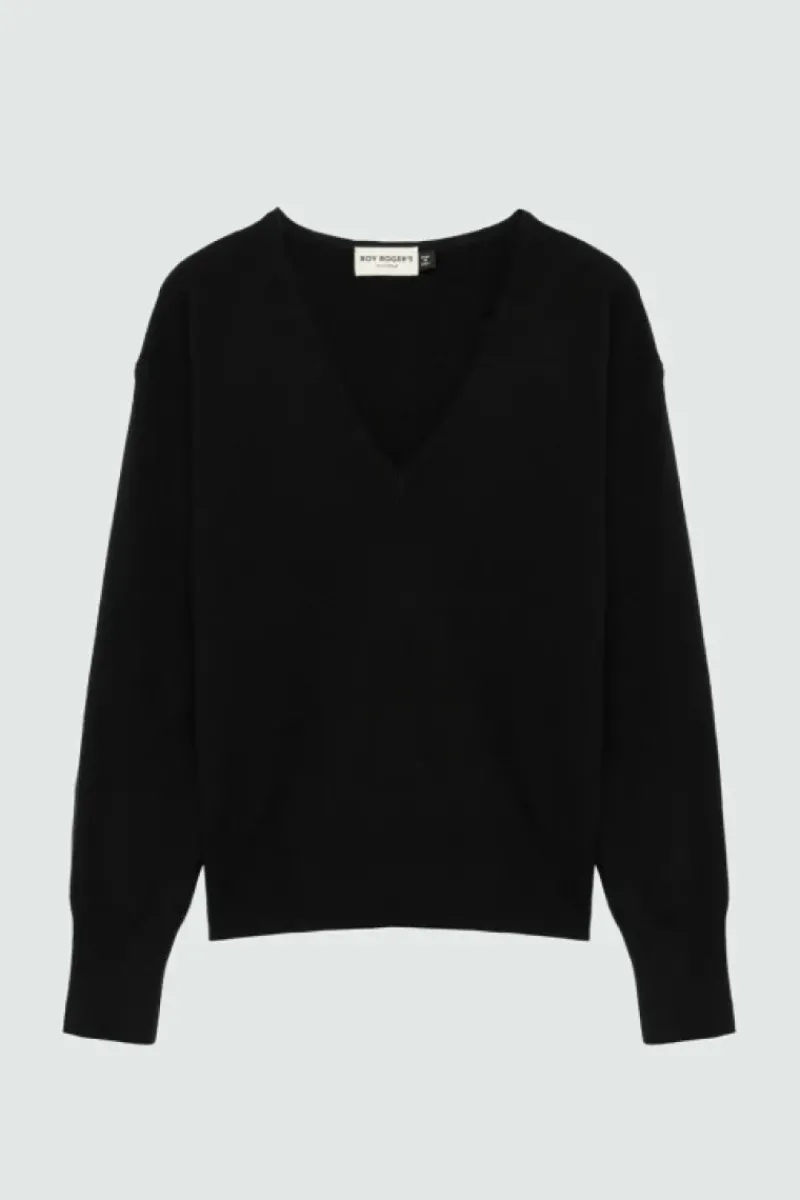 Donna Roy Rogers Maglieria E Felpe|Maglia Scollo V In Lana E Cashmere