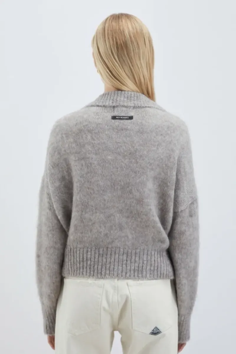 Donna Roy Rogers Maglieria E Felpe|Maglia Scollo V In Mohair