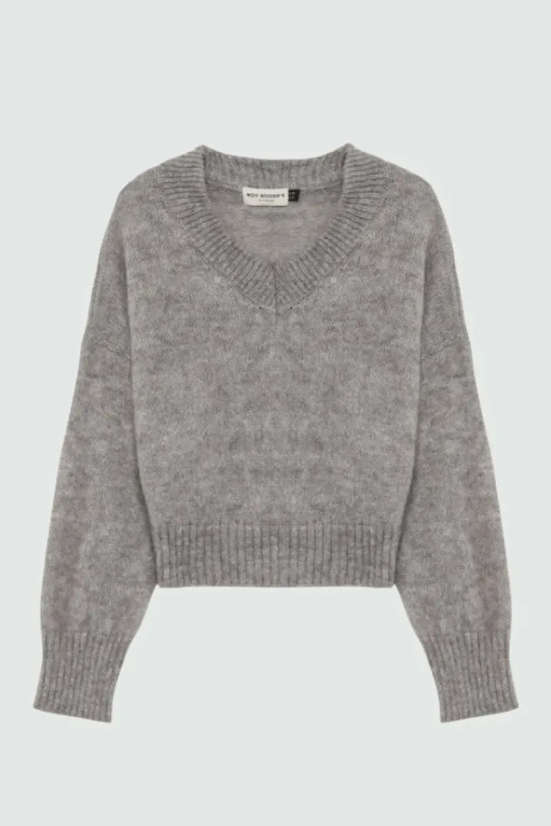 Donna Roy Rogers Maglieria E Felpe|Maglia Scollo V In Mohair