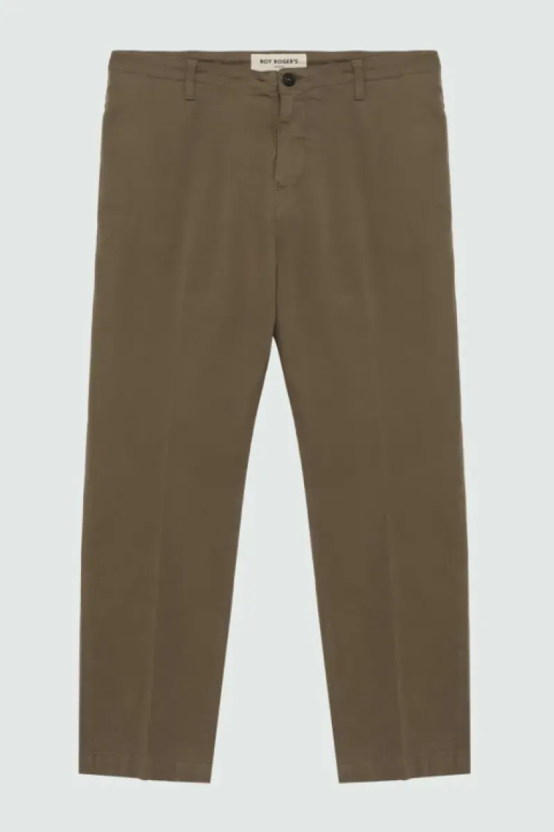Uomo Roy Rogers Pantaloni|Pantalone Chino Ivy In Gabardina