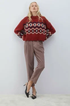 Donna Roy Rogers Pantaloni E Gonne|Pantalone Chino Maemi In Velluto