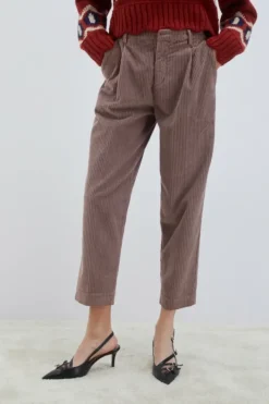 Donna Roy Rogers Pantaloni E Gonne|Pantalone Chino Maemi In Velluto