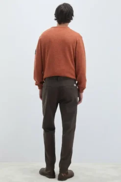 Uomo Roy Rogers Pantaloni|Pantalone Chino Smart In Gabardina