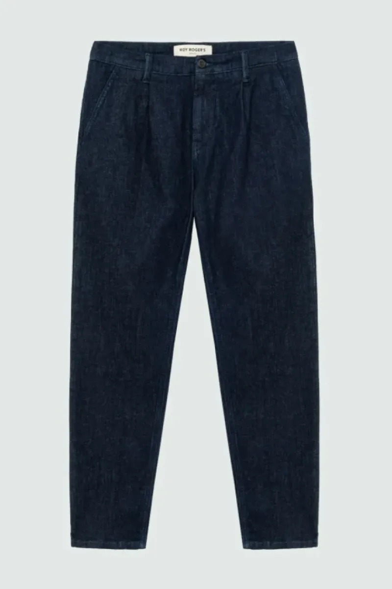 Uomo Roy Rogers Pantaloni|Pantalone Day Off In Denim Rinse