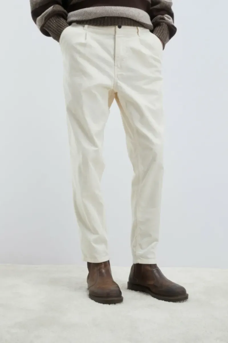 Uomo Roy Rogers Pantaloni|Pantalone Day Off In Velluto