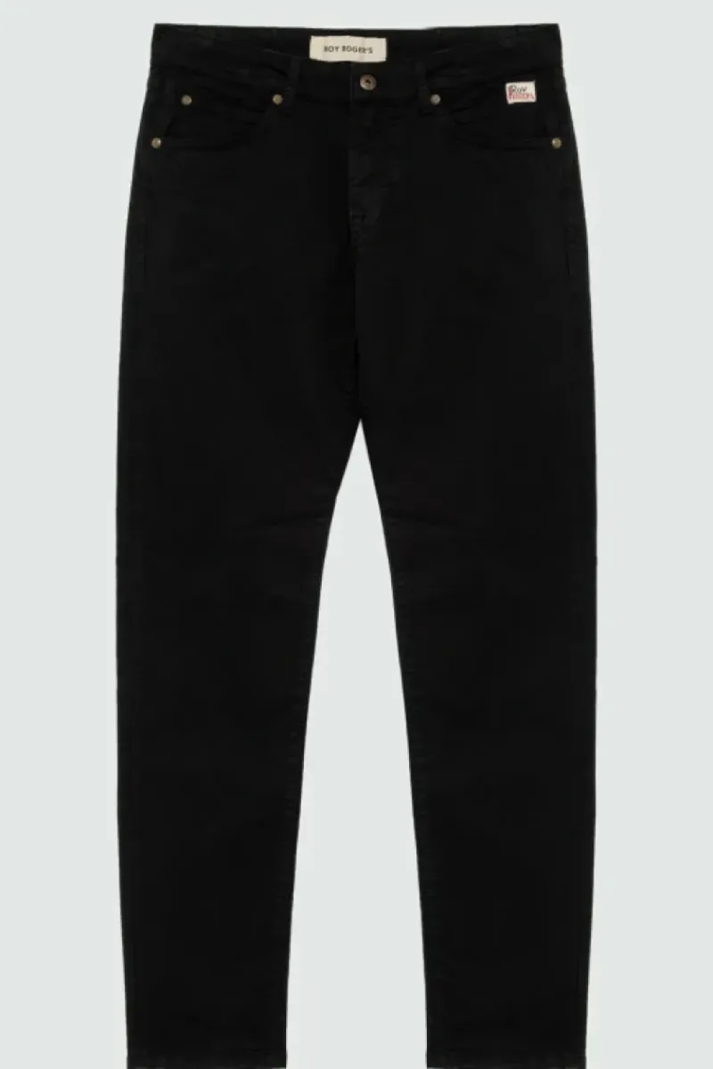 Uomo Roy Rogers Pantaloni|Pantalone 517 Plain In Gabardina